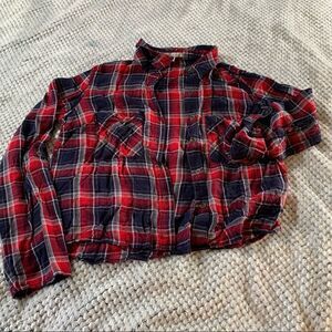 Charlotte Russe plaid button down size SMALL